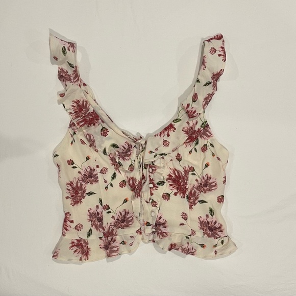 ASTR the Label Ruffle Button Down Tank - Picture 3 of 4